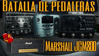 🔥BATALLA DE PEDALERAS🔥 Boss ME90 Vs Nux MG30 Vs Valeton GP200LT  Marshall JCM800 [upl. by Zeke]