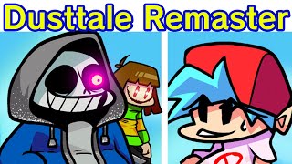 Friday Night Funkin Vs Dusttale Remastered  Cutscenes FNF Mod Undertale GENOCIDEPACIFIST Ending [upl. by Phi]