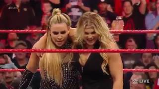 Natalya with Beth Phoenix vs Sasha Banks WWE RAW March 25th 2019 [upl. by Oiceladni39]