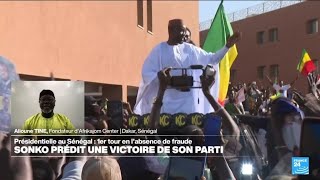 Ousmane Sonko prédit une victoire de son parti au premier tour de la présidentielle • FRANCE 24 [upl. by Atikram]