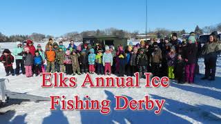 Mitchell South Dakota Elks Annual Ice Fishing Derby [upl. by Gorges]