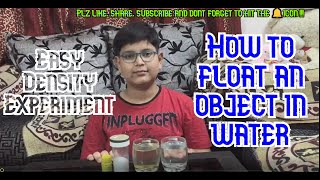 Easy density experiment  How to increase density of water  Density  Funtainment with Gaurav [upl. by Teodoor]