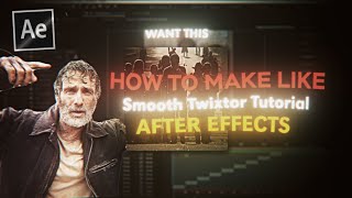 Smooth Twixtor Tutorial  after effects Preset in desc [upl. by Ayotahc593]