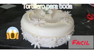 DIY  Como decorar un tortillero para boda tortillero para tu evento fácilDECORACIÓN DE TORTILLERO [upl. by Ellekcir]