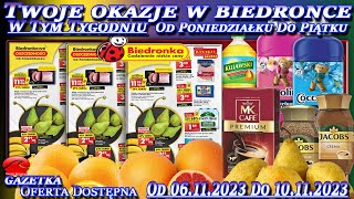 Biedronka Nowa Gazetka Promocyjna Od poniedziałku 06112023 W Tym Tygodniu Twoje Okazje w Biedronce [upl. by Geanine]