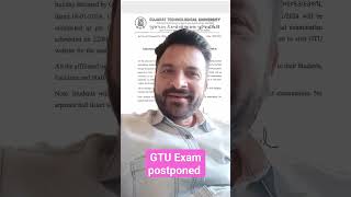 gtu gtuexam postponed gtunews gtucircular [upl. by Abbi557]