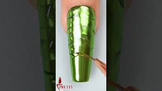 Chrome With Acrylic Nail Art short nailsart beauty acrylicnails relaxing satisfying [upl. by Enelaj67]