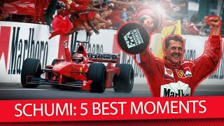 Michael Schumacher Seine 5 besten F1Momente  Formel 1 News [upl. by Renny755]