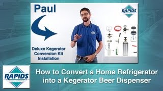 How to Build a Kegerator  DIY Conversion of a Home Refrigerator into a Beer Dispenser Video [upl. by Leigha625]