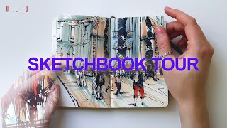 SKETCHBOOK TOUR 03 l Moleskine in Italy [upl. by Gnoy]