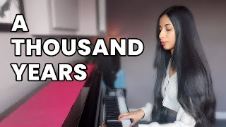 A Thousand Years piano cover  Anu Ghataore [upl. by Esiuole]