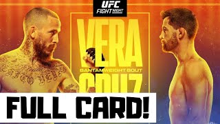 UFC Fight Night Vera vs Cruz Predictions amp Full Card Breakdown  UFC San Diego Betting Tips [upl. by Griswold]