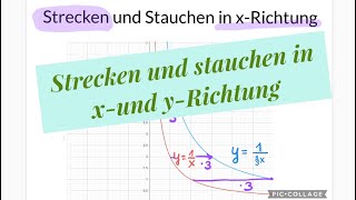 Funktionsgraphen in xRichtung und yRichtung strecken und stauchen [upl. by Franchot429]