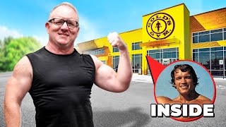 LOOKING For ARNOLD SCHWARZENEGGER at GOLDS GYM [upl. by Omlesna]