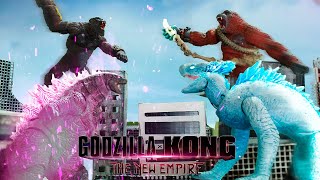 Godzilla x Kong The New Empire  Final Battle in StopMotion  The SwitchMotion 4k [upl. by Lleon996]