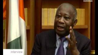 EXCLUSIF  Laurent Gbagbo sexplique sur euronews [upl. by Neerac]