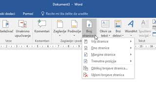 Numerisanje od zeljene stranice u Wordu [upl. by Yevre]