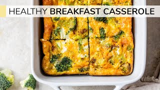 BROCCOLI BREAKFAST CASSEROLE  easy healthy breakfast recipe [upl. by Dronel]