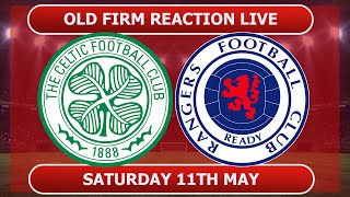 PLZ Old Firm Reaction LIVE  Celtic 21 Rangers [upl. by Meeharbi]