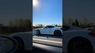 981 GT4 vs 987 Spyder Highway Pull [upl. by Svensen]