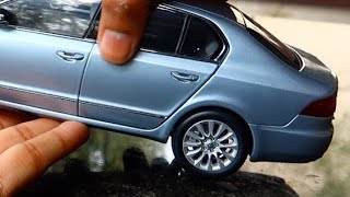 Unboxing of Mini Skoda Superb Diecast Toy Car  80 scale modelo [upl. by Eussoj]