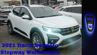 NEW Dacia Sandero Stepway 2021 Walkaround Exterior in Glacier White [upl. by Asena]