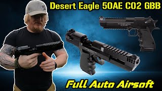 DESERT EAGLE FULL AUTO AIRSOFT GUN IS INSANE Cybergun [upl. by Rosemare111]