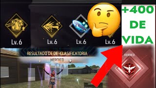 Truco Para Subir a HEROICO Con 400 de VIDA en todas las PARTIDAS  Mejores Habilidades de Free Fire [upl. by Mohl812]