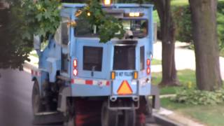 Elgin Pelican Street Sweeper At Work 8222013 [upl. by Anh213]