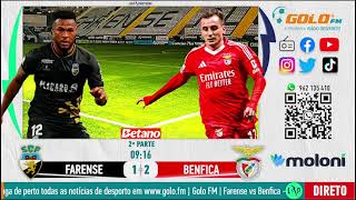 Farense 12 Benfica  Relato dos golos na Golo FM [upl. by Kendell]