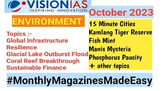 Environment  Vision IAS Monthly Magazine  October 2023  Current Affairs [upl. by Bellamy]