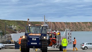 Filey Lifeboat Launch 572023 Watch the RNLI in Action [upl. by Anais]