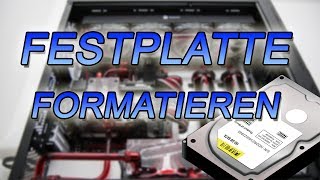 Festplatte formatieren HDD  SSD  Windows 10  7  löschen 20 Sekunden [upl. by Juni]