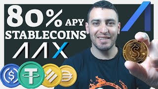 AAX Exchange Ganhe 80 de APY Em Stablecoins  Poupança Crypto [upl. by Phillip]