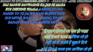 Badan Pe Sitare Lapete Huye  Karaoke With Scrolling Lyrics Eng amp हिंदी [upl. by Mukerji]