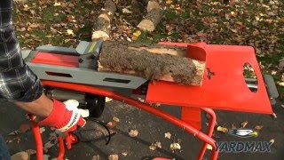 How to Operate the YARDMAX 5Ton Electric Log Splitter [upl. by Nanice]