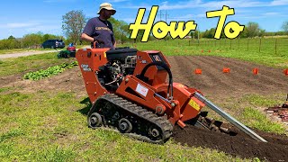 Operating a Trencher  DIY [upl. by Paz]