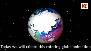 Creating a rotating globe animation  After Effects Tutorial [upl. by Seligman]