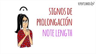 Signos de prolongación  Note length modifier symbols 🎶 Music theory simply explained [upl. by Nilat879]