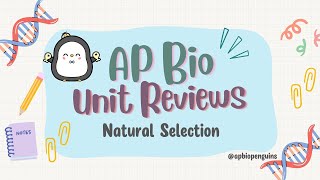 AP Biology Review Unit 7 Natural Selection [upl. by Westleigh]