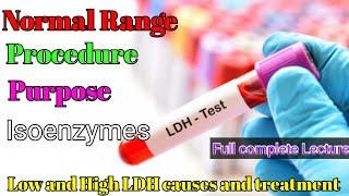 Lactate or lactic acid Dehydrogenase LDH or LD test [upl. by Harrie]