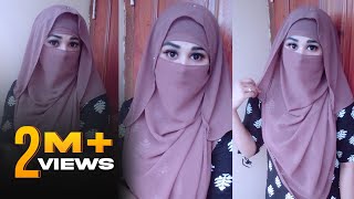 Summer Hijab amp Niqab style 2021Easy and simple niqab tutorial Full Coverage [upl. by Zelde932]