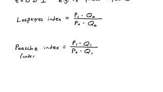 Laspeyres vs Paasche [upl. by Shafer26]