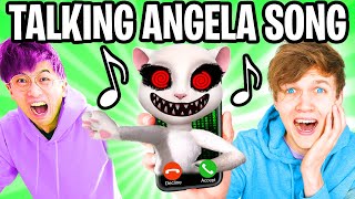 THE CREEPY TALKING ANGELA SONG LankyBox AUTOTUNE REMIX [upl. by Isyad]