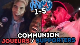 OMPSG  lincroyable communion des joueurs avec les Ultras Parisiens [upl. by Areic990]