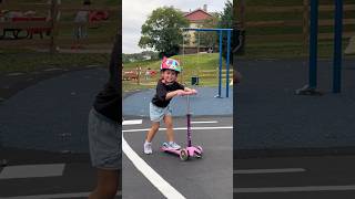 The cutest Kitty Helmet and Micro Scooter🛴 shorts kittyhelmet helmet scooter scootergirl [upl. by Appilihp]