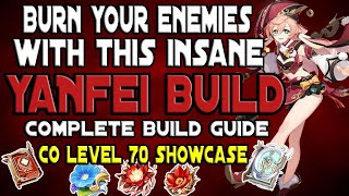 Complete DPS Yanfei Build Guide  C0 Lvl 70 Yanfei Showcase  Genshin Impact [upl. by Coffeng]