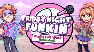 Friday Night Funkin  VS Monika FULL WEEK REBOOTED  FNF MODS HARD [upl. by Llewkcor]