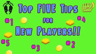 Hay DayTop FIVE Tips for NEW Players [upl. by Ahseuqram680]