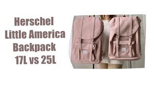 Herschel Little America Ash Rose Mid Volume amp Classic [upl. by Ertha]